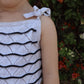 Tie Sleeve Knit Girls Two Piece Set