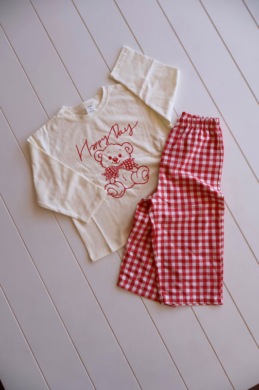 Bear Gingham Set