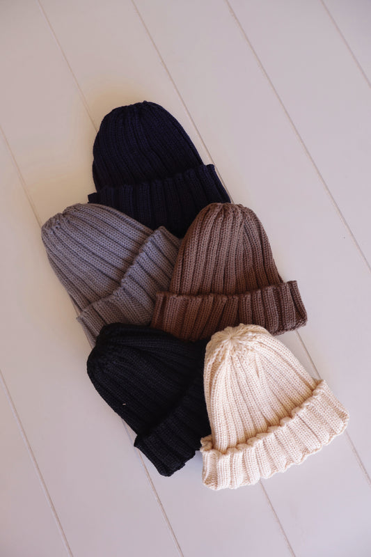 Rib-Knit Beanie